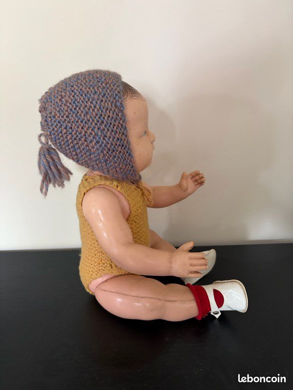 Baigneur celluloïd PetitCollin ancien 1950, 40cm. • EUR 20,00
