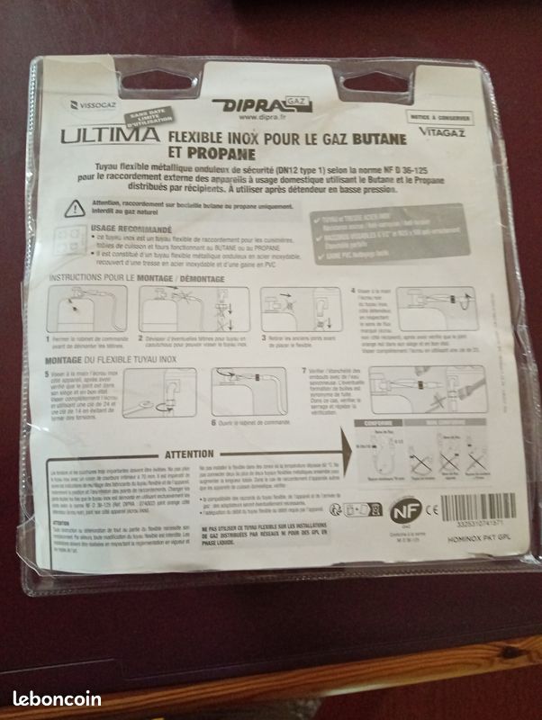 Tuyau gaz inox sans date limite 25 (image 2)