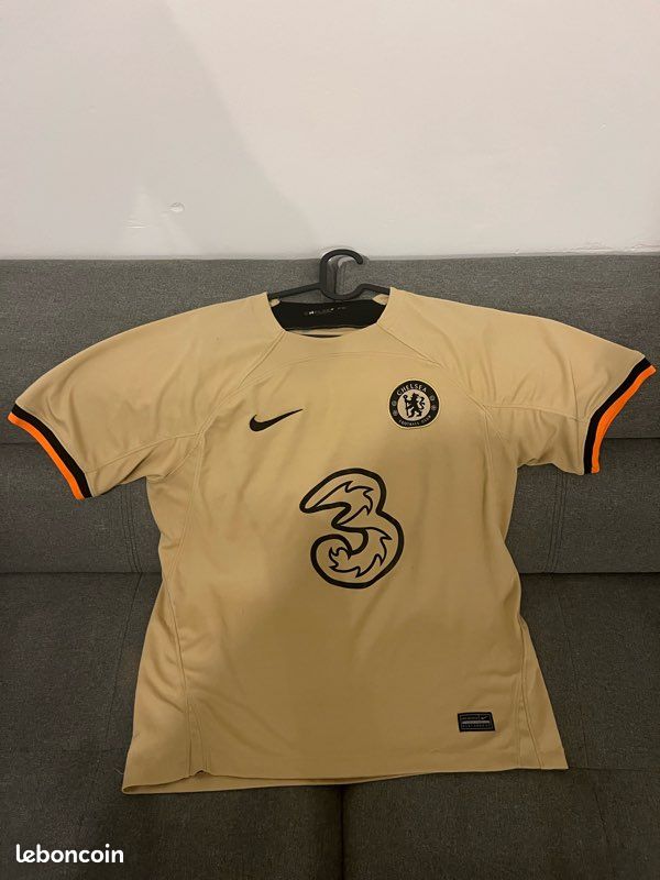 Maillot de football Chelsea FC extérieur (Sable/Noir) (image 1)