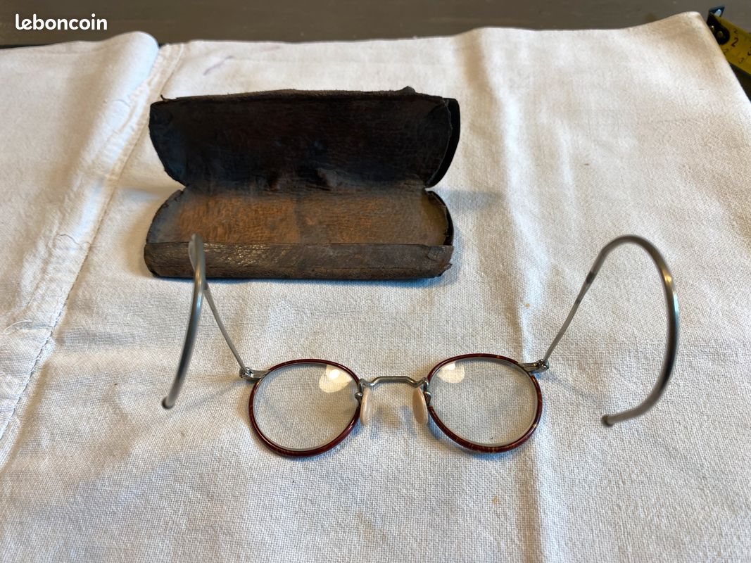 Lunettes Vintage Beausoleil - Monture Acétate Écaille Marron Style Ovale - France - Occasion