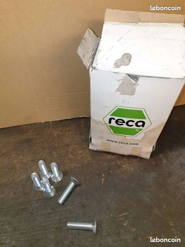 Boite de vis Reca téte fraisée metal inox btr 12x50 idéal mécanique il reste 61 vis dans la boite (image 1)