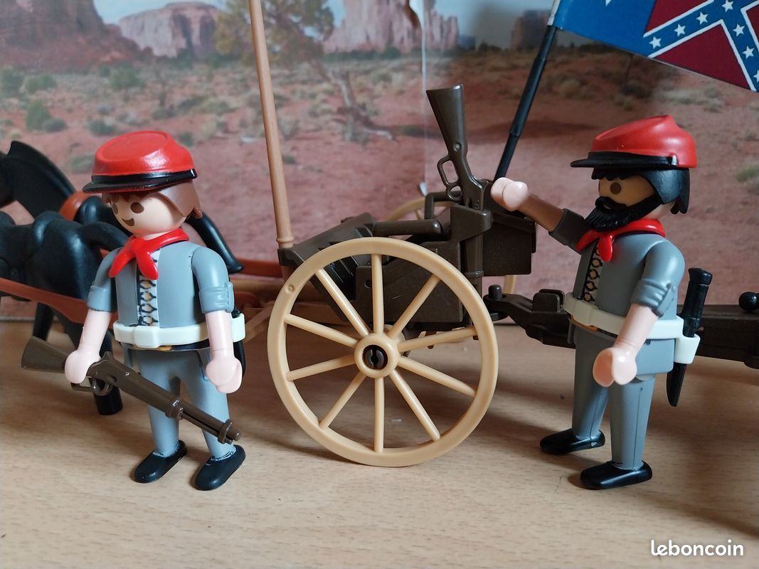 Accessoires Playmobil Artillerie Western - Bourre à Canon, Nordistes/sudistes, Vintage