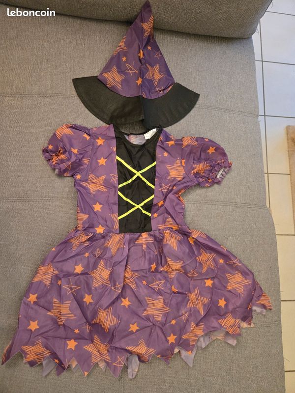 Robe violette halloween sorcière (image 2)
