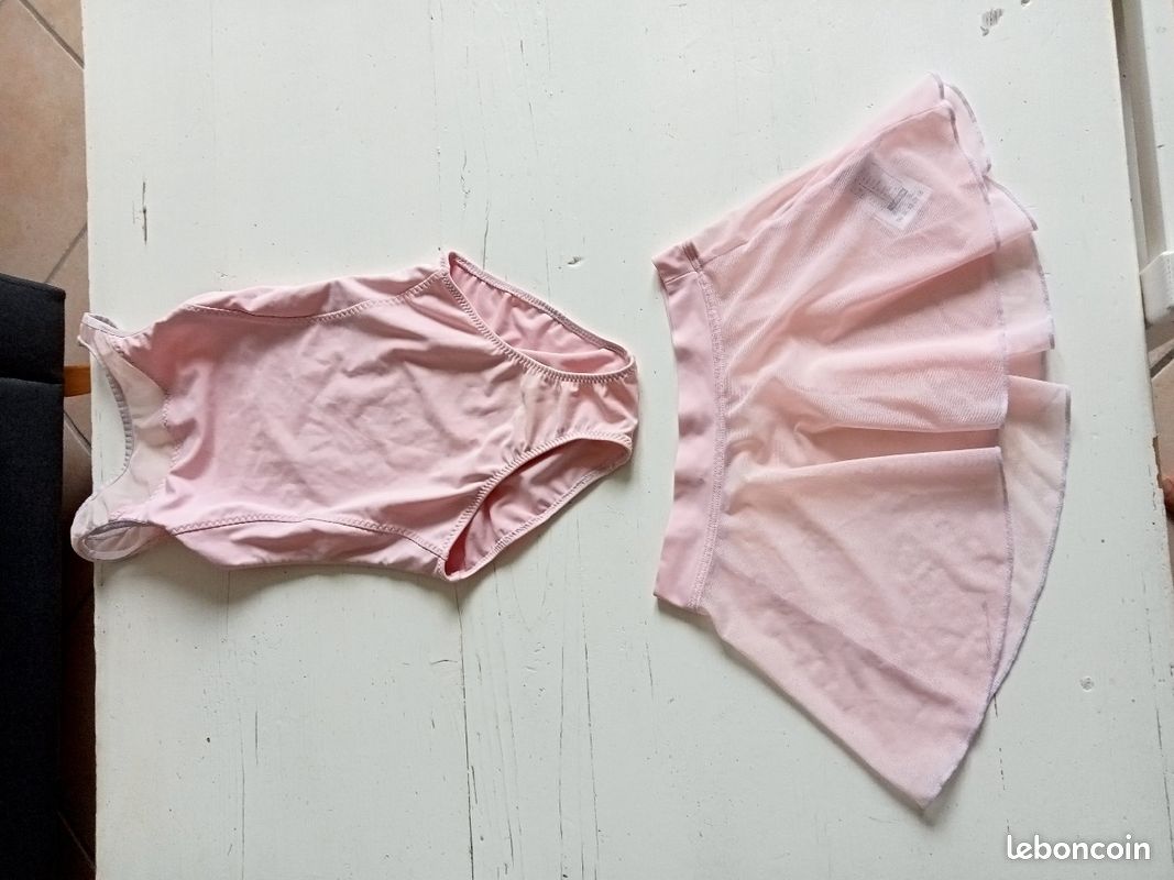 Tenue de danse justaucorps tutu rose 10 ans (image 1)