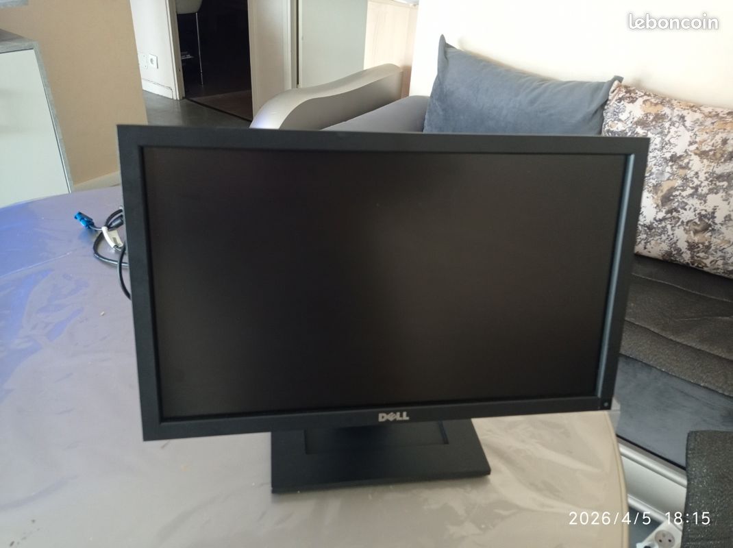 Écran PC Dell 19 Pouces (59 Cm) D'occasion - Noir - Format 16/9 - Fonctionne Parfaitement