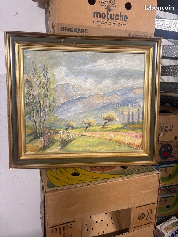 Ancien tableau Granier Savoie signe (image 1)