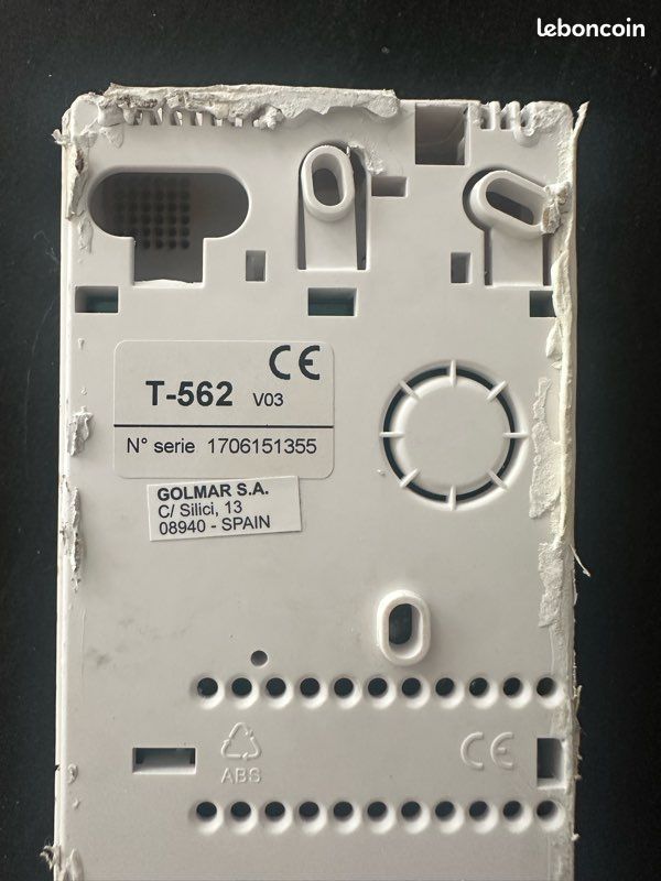 Combiné interphone Golmar T-562 V03 - portier audio 2 fils testé (image 4)