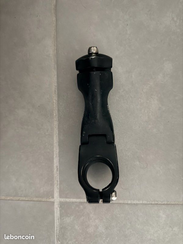 Potence Vélo Course Bianchi 100 Mm – Noir, 1-1/8, 10°, 31,8 Mm, NOS