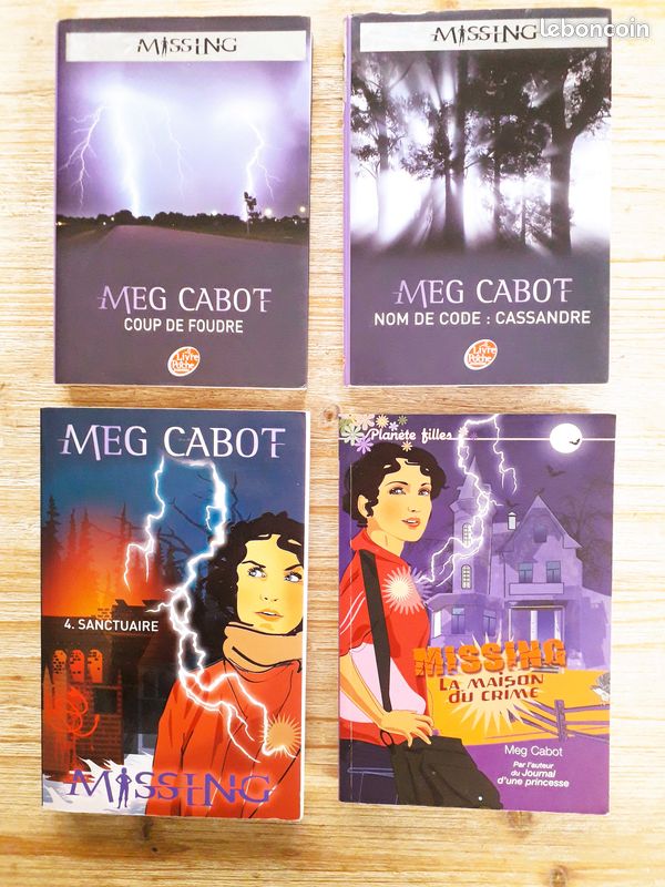 Lot de 4 romans "Missing" : tomes 1- 2- 3 et 4, Meg Cabot, 12 ans et + (image 1)