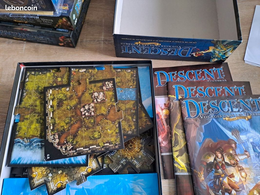 Jeu De Plateau Descent : Voyage Dans Les Ténèbres - Édition 2009 (Complet, Très Bon état)