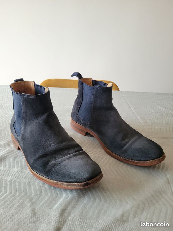 Finsbury Bottine Homme Bleu Marine Finsbury Chelsea Cuir Homme - Main Image