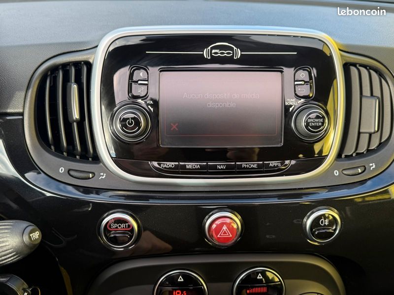 Abarth 500 595 1.4 145 TO GPS Radar Régul Clim auto Gtie 1 a (image 17)
