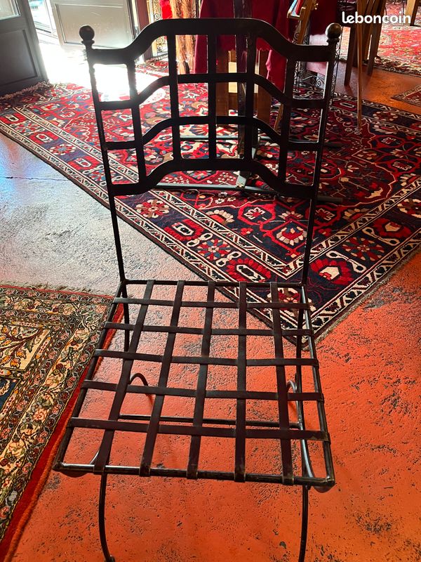 Chaise en fer forgé (image 1)