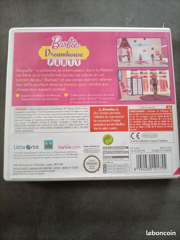 Jeux barbie 3ds Jeux vidéo