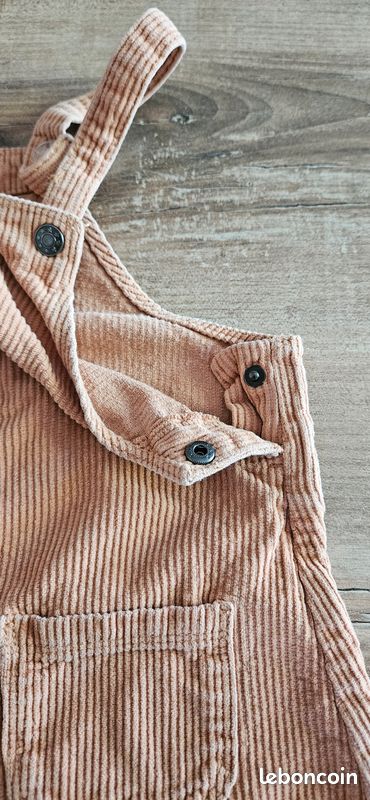 Robe salopette côtelée 4 ans (image 5)