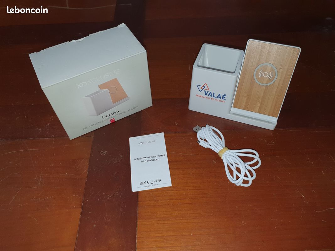 Chargeur téléphone sans fil wireless + pot à crayon (image 1)