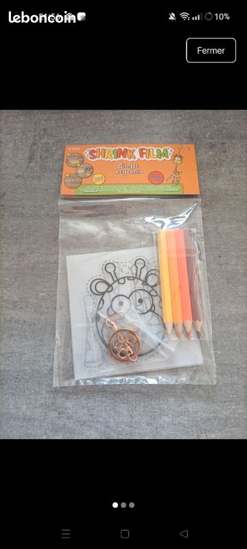 Porte clé girafe à fabriquer neuf (image 1)