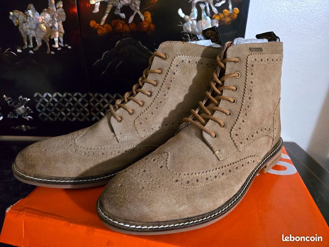 👞 Bottines Montantes superdry - Taille 43, Marron Clair Suédé, Neuves (image 10)