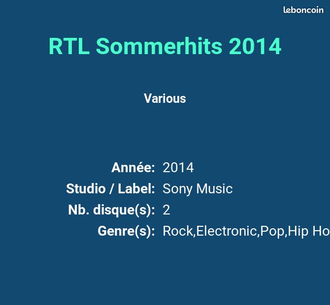 RTL Sommerhits 2014 - Various (image 2)