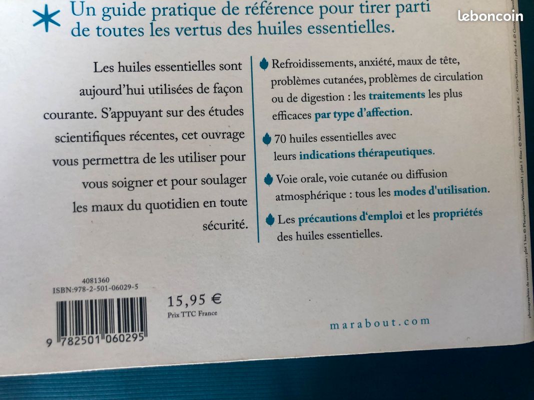 Livre " Le Guide Marabout des Huiles Essentielles" Fabienne Millet (image 5)