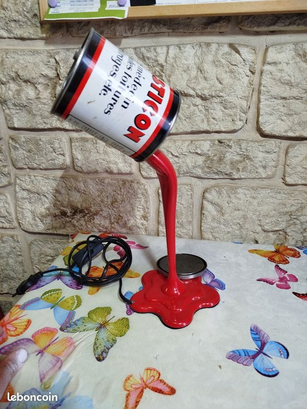 Lampe ( design ) curiosité pot de peinture renversé (image 6)