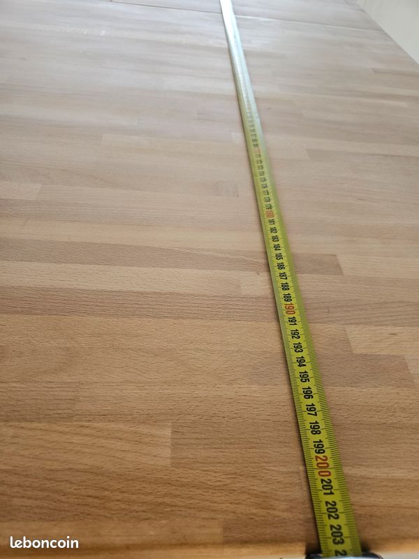 Table en pin massif avec alonge 203 cm x 100 cm (image 9)