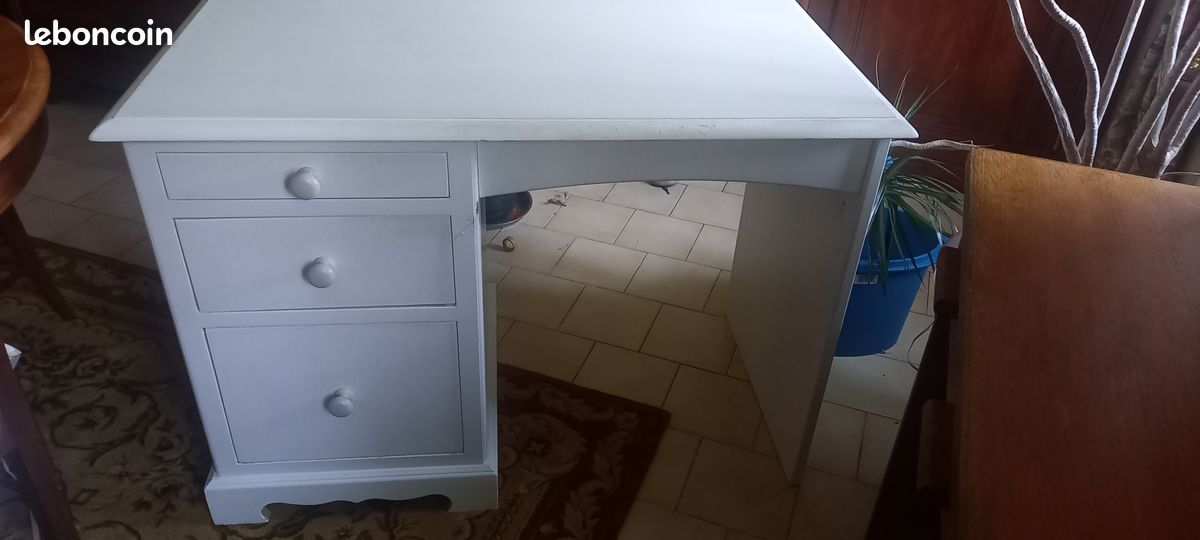 Bureau bois brut (image 1)