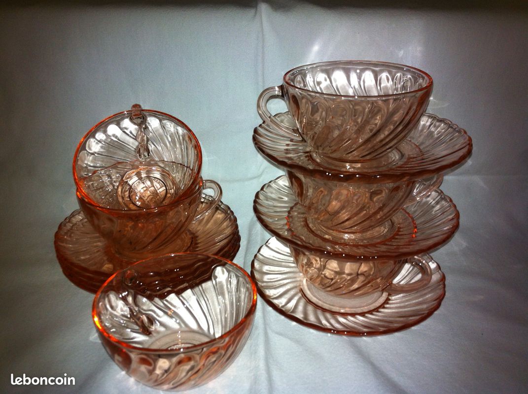 Service à Café Vintage Arcoroc Rosaline - Années 80 - NEUF En Boîte