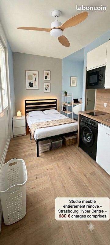 Appartement 1 pièce 14 m² · à Strasbourg · 14 m² · 680 €/mois