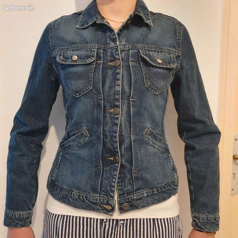 Blouson fille femme jeans t.38 (image 8)