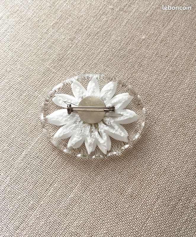 Broche bijoux fleur edelweiss (image 3)