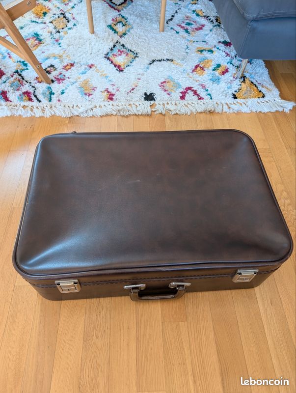 Valise en cuir vintage (image 2)