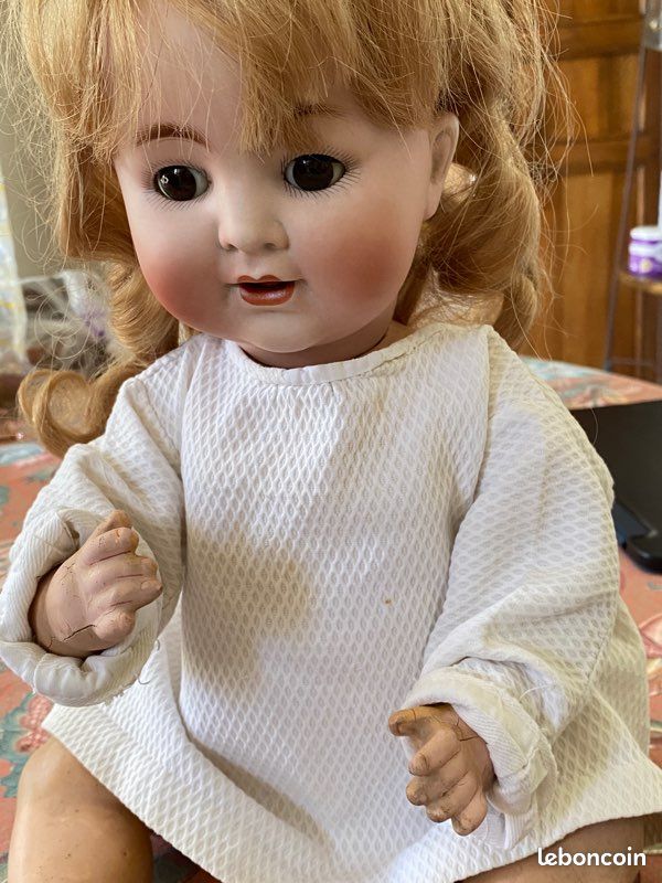 JOLIE POUPEE ANCIENNE TÊTE BISCUIT SIMON & HALBIG/HEINRICH HANDWERCK - HT 62 cm EUR 360,00 - FR