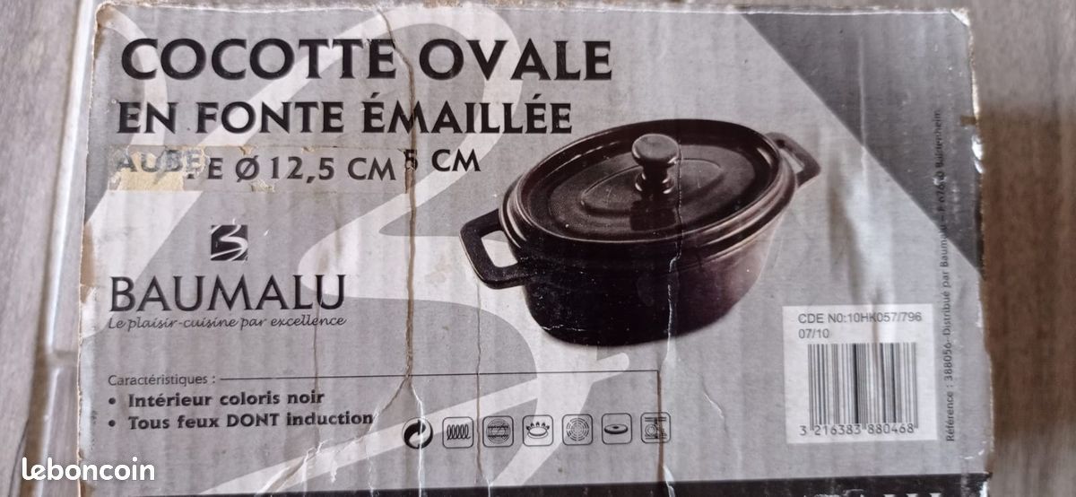 Ancienne Petite Cocotte En Fonte - 12 Cm - Fabrication Française