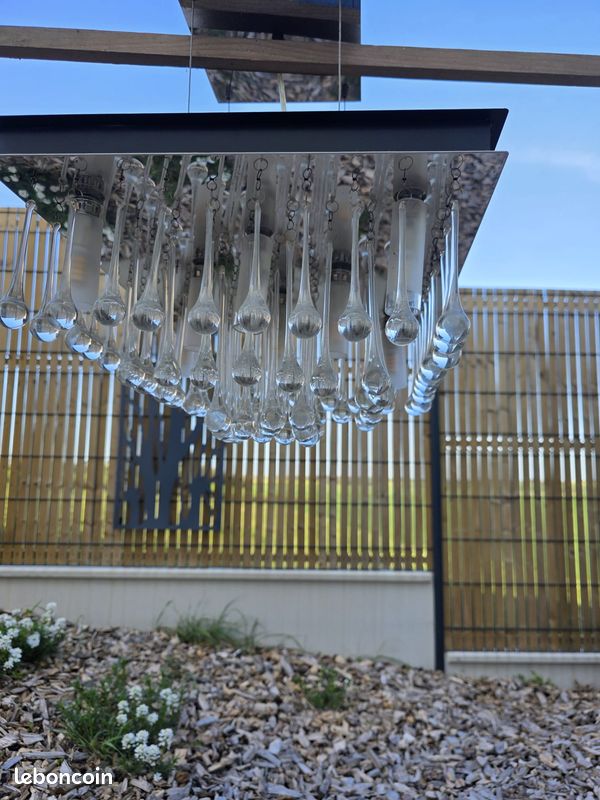 Plafonnier en cristal carré – L’élégance suspendue (image 14)
