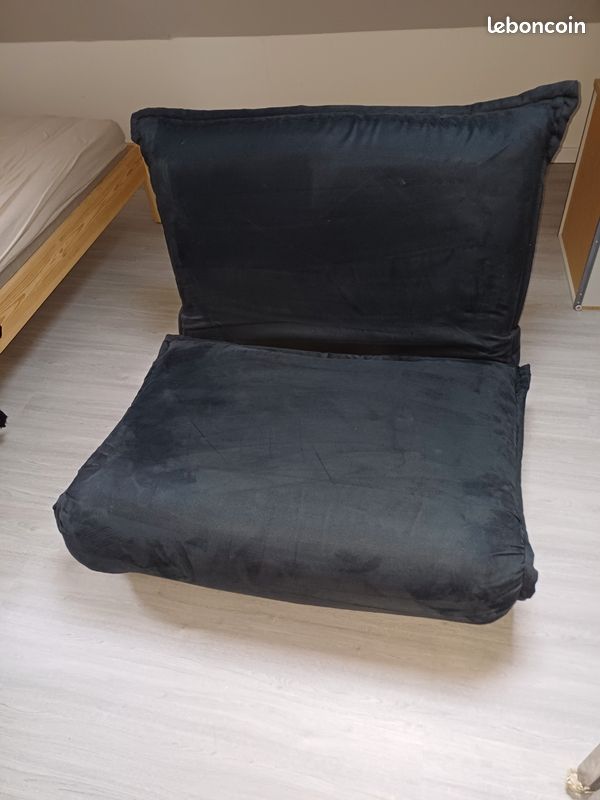 Fauteuil noir multiposition (image 1)