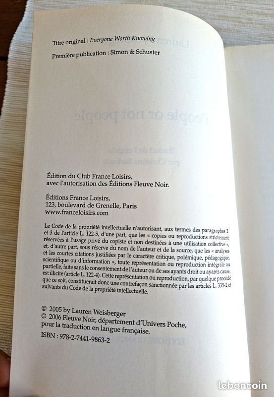 Livre "People or not People" de Lauren WEISBERGER (image 7)