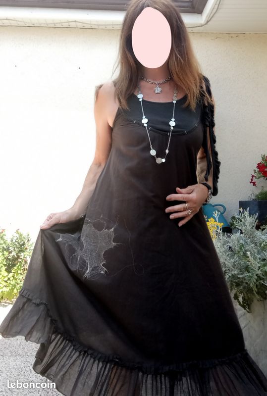 Jolie robe longue COP COPINE fluide et légère 36 38 en TBE Vêtements