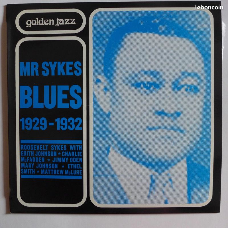 Roosevelt Sykes - Mr Sykes Blues 1929 -1932 / LP, Disques Pierre Cardin, collection "Golden Jazz" (image 1)