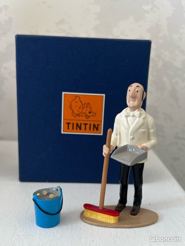 Figurine Tintin Nestor Balai Année 1999 - Hergé Moulinsart - Plomb - Collection