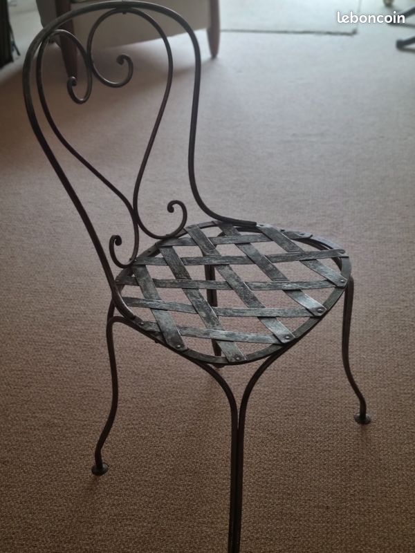 Chaises métal époque 1900 (image 1)