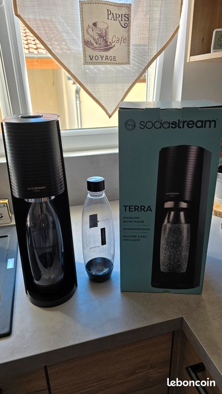 SodaStream Terra Noir – Machine à Boissons Gazeuses – Comme Neuve (Boîte Ouverte)