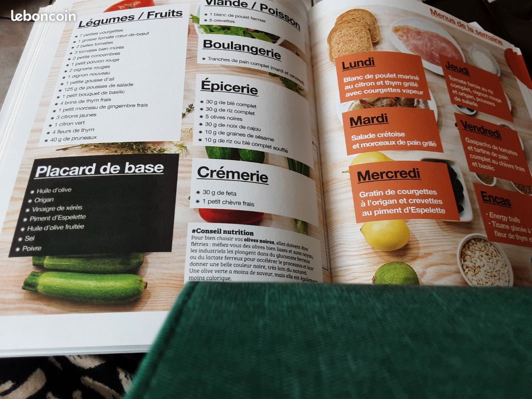 SPECIAL RÉÉQUILIBRAGE ALIMENTAIRE VALIDE PAR UNE NUTRITIONNISTE 2 H de CUISINE POUR TOUTE LA SEMAINE VENDU 8e50 ACHETE 24E 95 EN PARFAIT ETAT (image 3)