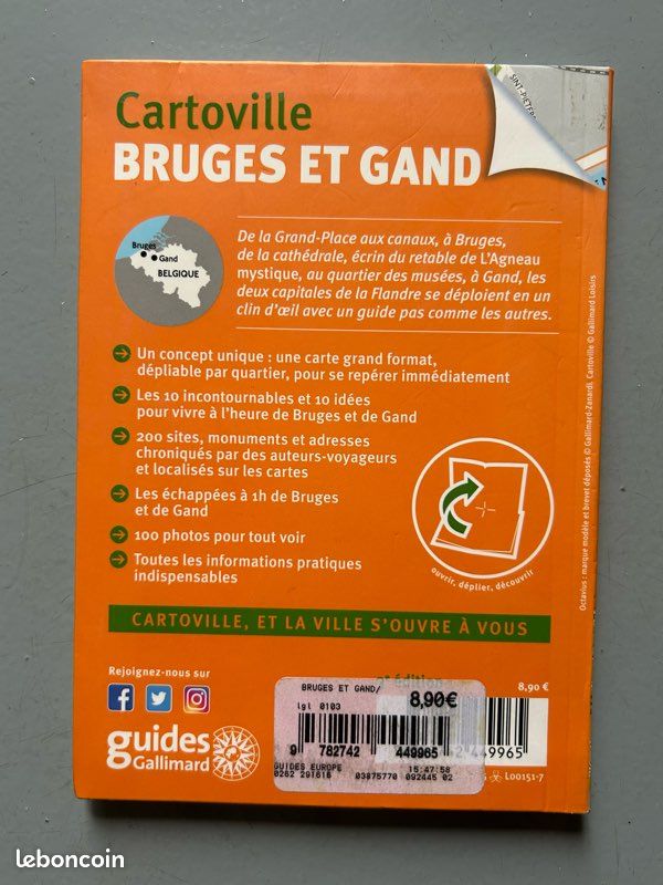 Livre « Cartoville Bruges et Gand » 2018 (image 2)