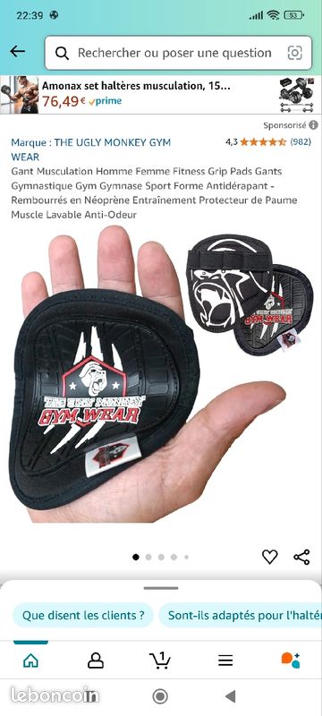 Gant Musculation Homme Sport Plein air