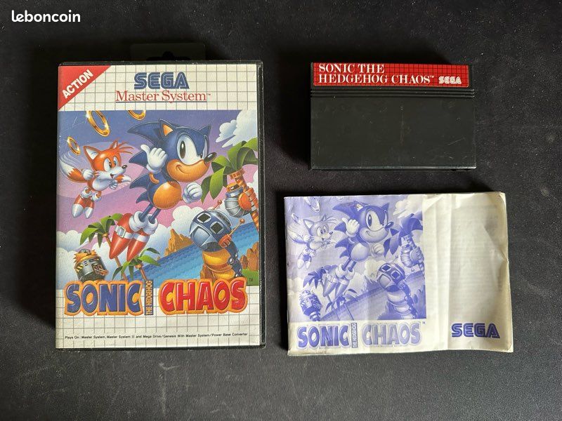 Sonic Chaos - Sega Master System - Version Originale 1993 - Complet Avec Boîte - Très Bon État