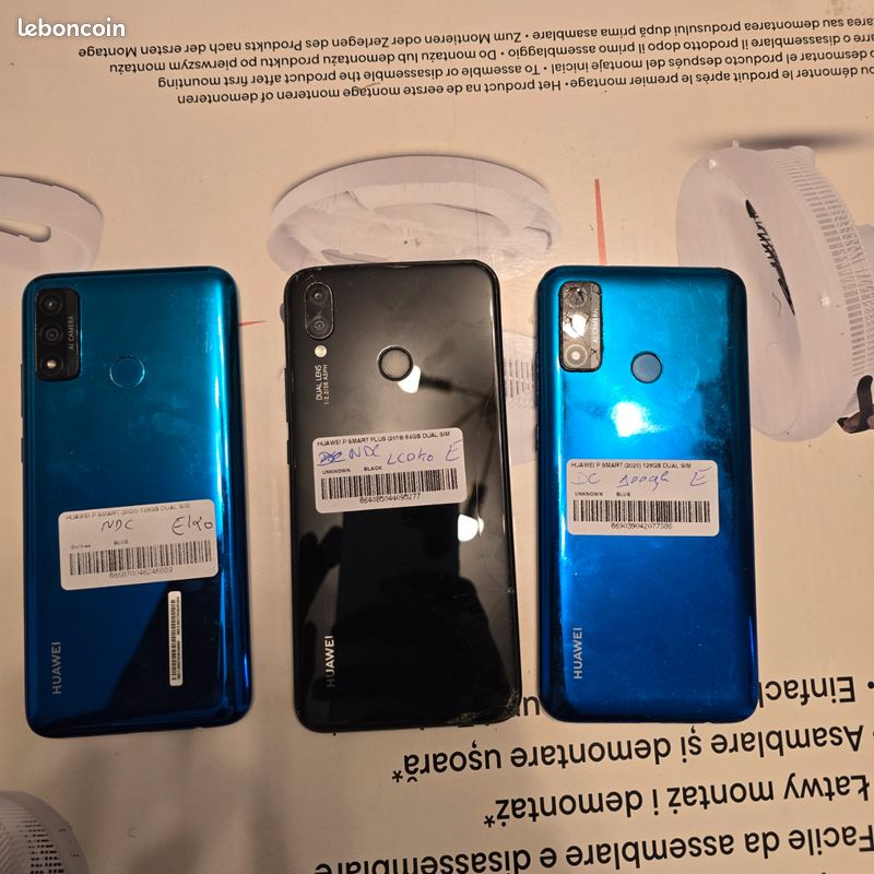 Lot de 3 Huawei PSmart 2020 128Go fonctionnel a 34 (image 2)