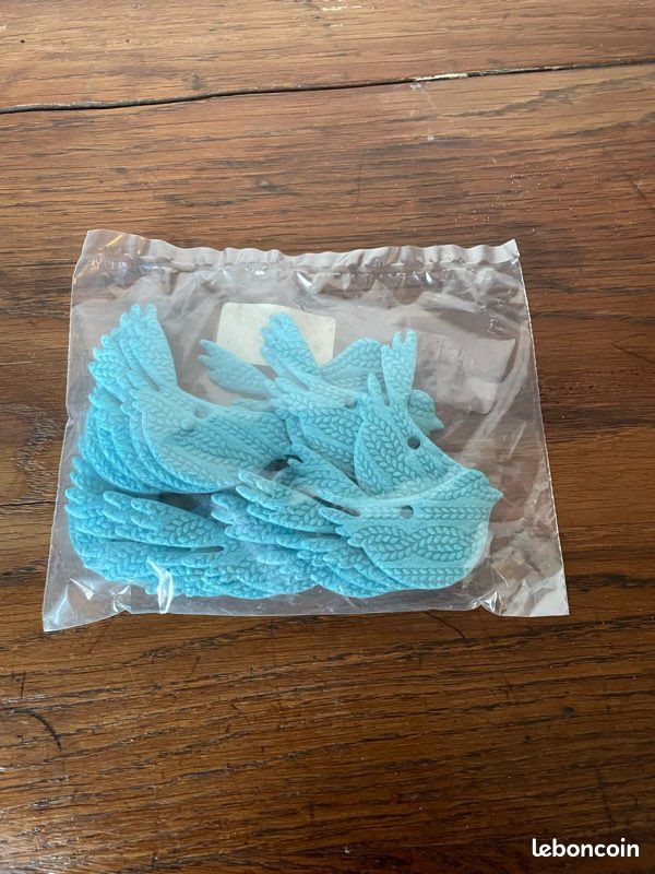 Lot d oiseaux neufs en tissu bleu (image 1)