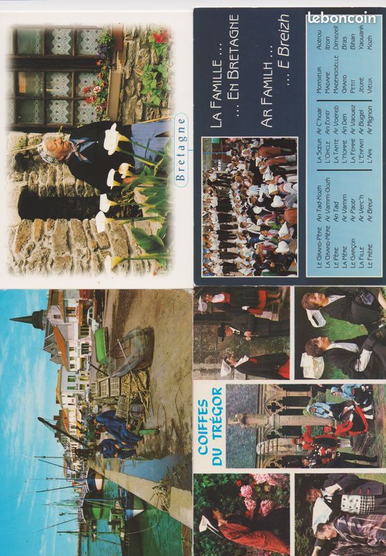 Lot 20 cartes Bretagne, paysages et époques variées (image 3)