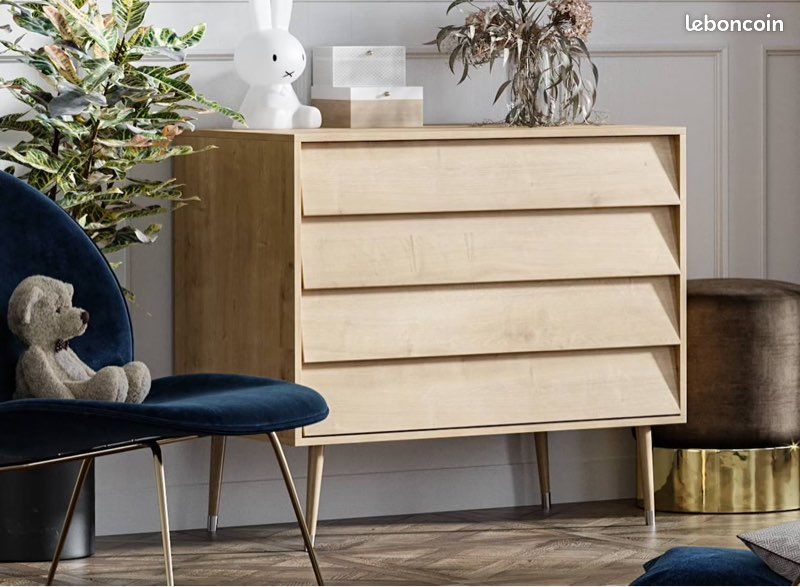 Ensemble lit bébé et commode bosque (image 1)